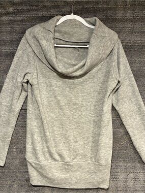Cupshe Gray Cowl Neck Knit Sweater